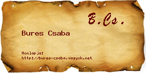 Bures Csaba névjegykártya